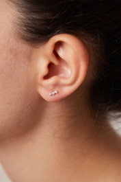 Heliophilia Silver Pendientes de Plata de Ley 925 Plateados